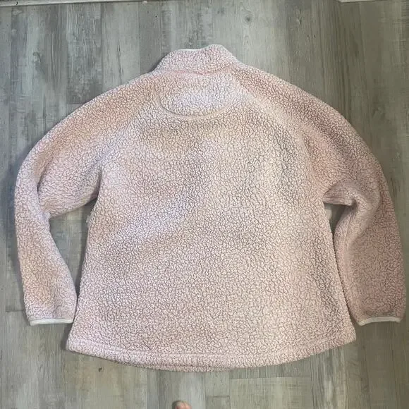 Simply Southern Pink Sherpa Pullover 1/4 snap Size XLarge - Picture 7 of 14